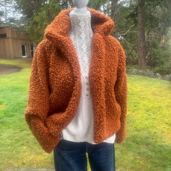 BROWN TEDDY COAT SIZE M - Picture 2 of 7